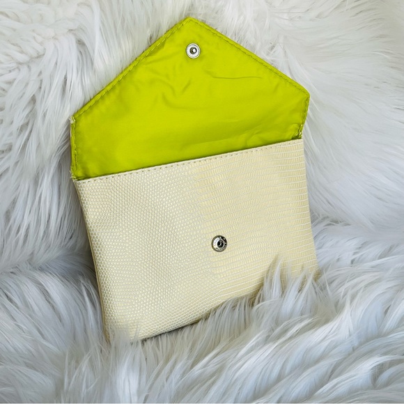 IPSY | BRAND NEW | Faux Reptile Gold Lime Green Glam Bag (BAG ONLY) - Picture 5 of 7
